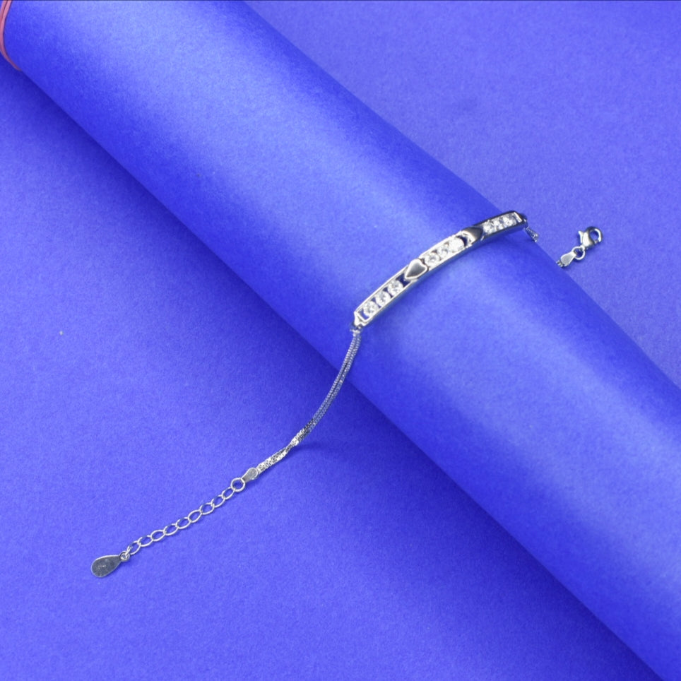925 Silver Bracelet for Women - Trendy College Style