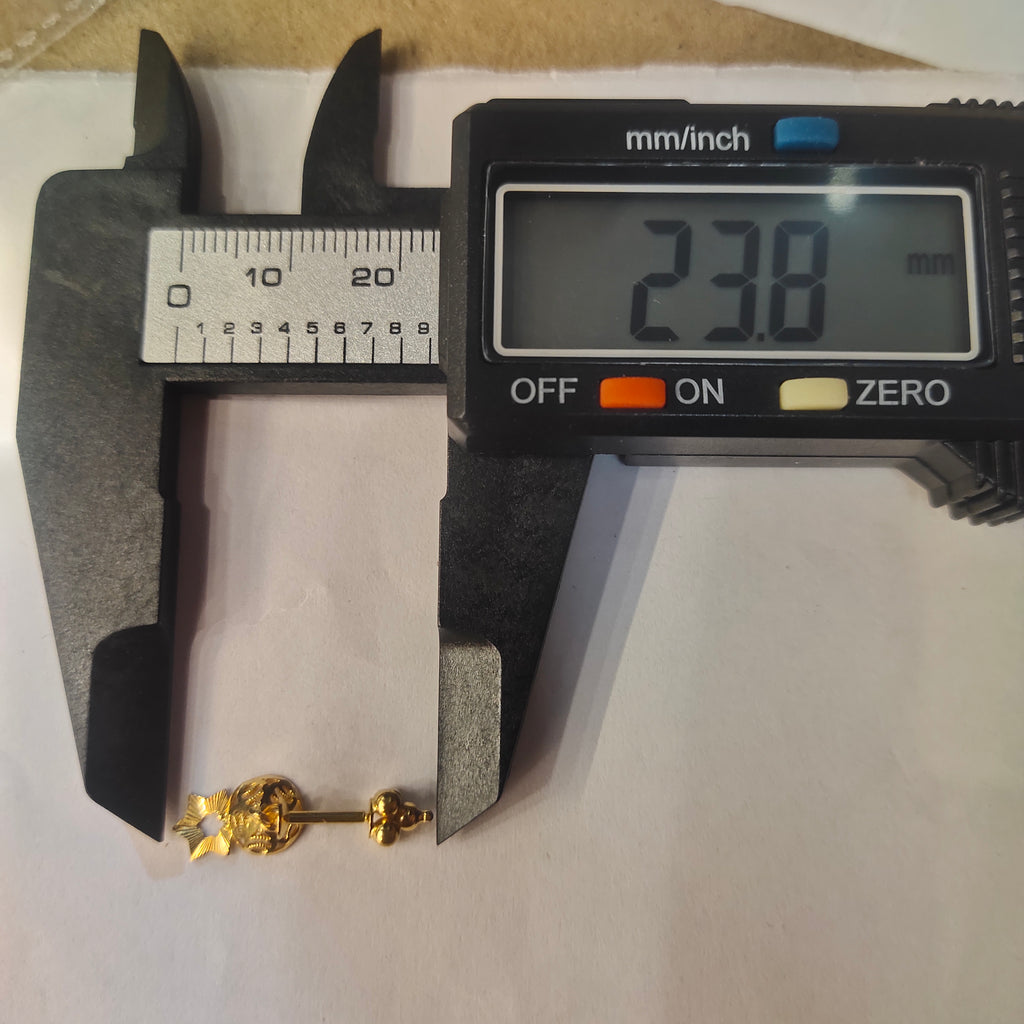 18K Gold Bugatti Earrings - Lightweight Pipe Design