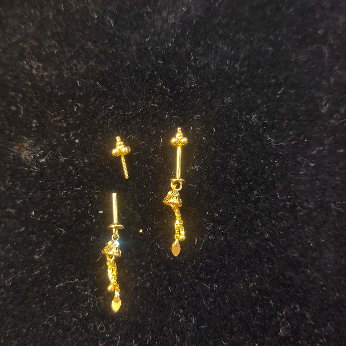 18K Gold Helix Ear Bugadi Earring