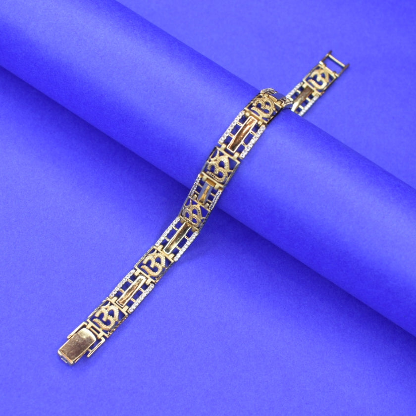 ASP 24K Gold Plated Men's Bracelet - Premium Fashion Jewelry