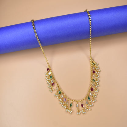 "Glow Up Your Style: Chic & Lightweight Cz Necklace by Asp Fashion Jewellery"