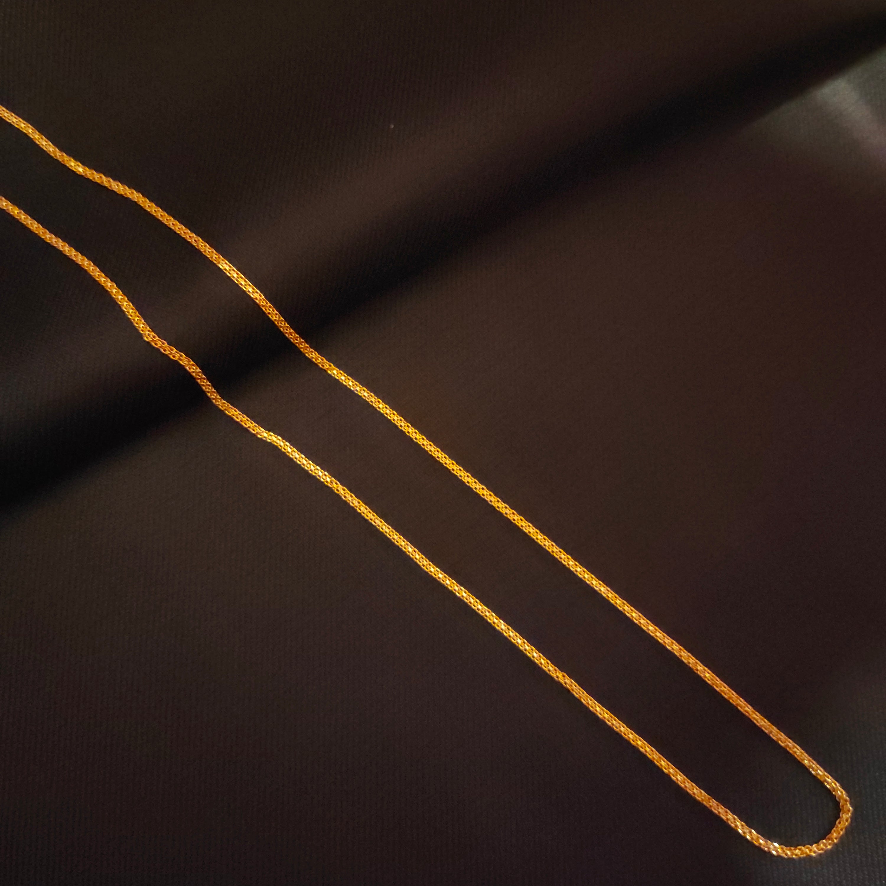 24 Inch Thin 24K Gold Plated Chain - Minimalist Unisex Necklace