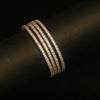 Rhodium-Gold Plated American Diamond Traditional Bangles