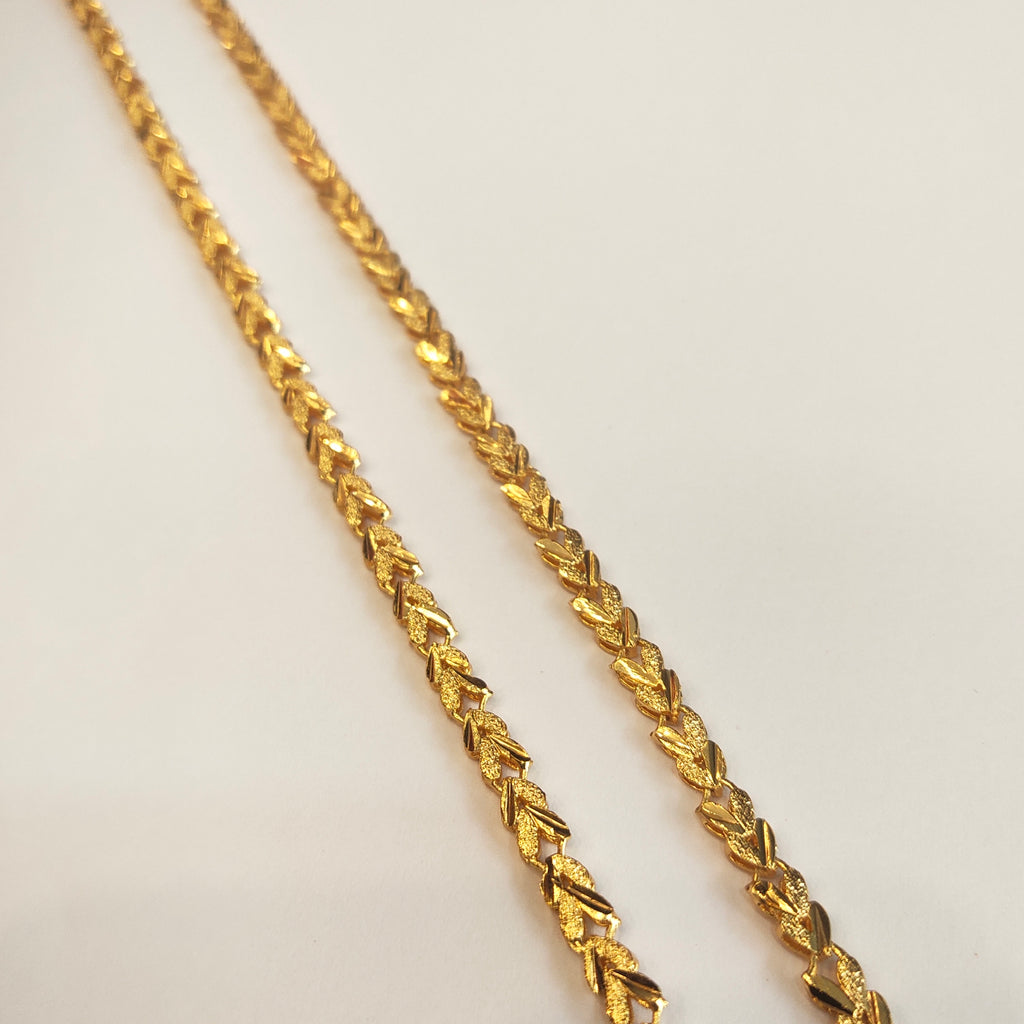 "Dripping in Luxury: The ASP 24k Gold Plated 30-Inch Chain"