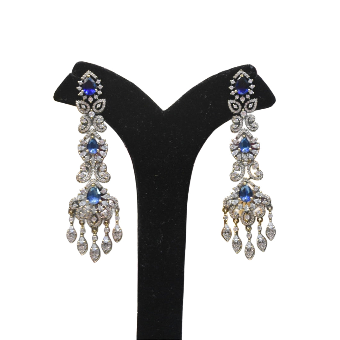 Asp Victorian Zircon Chandelier Earrings