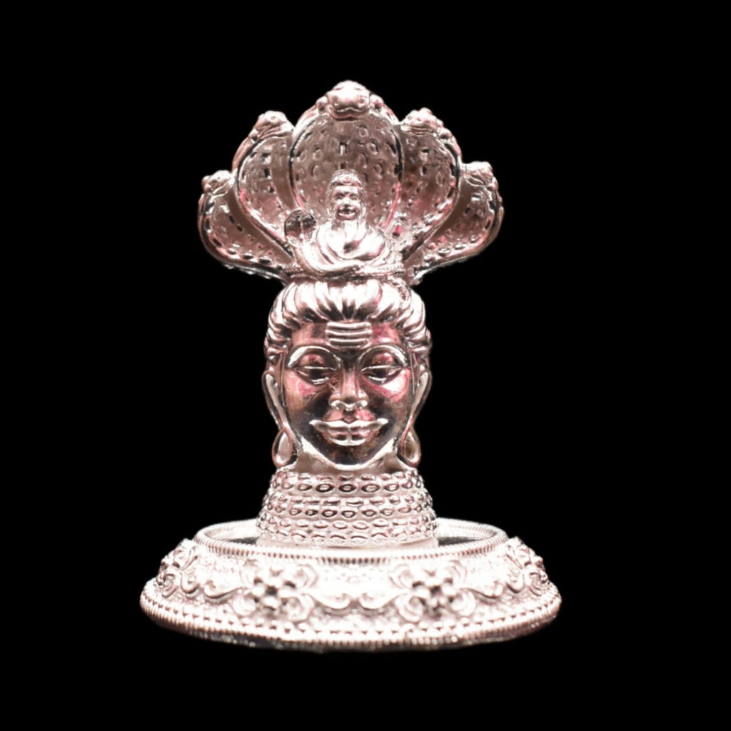 Pure Silver Shivaling Idol - Handcrafted Lord Shiva Lingam
