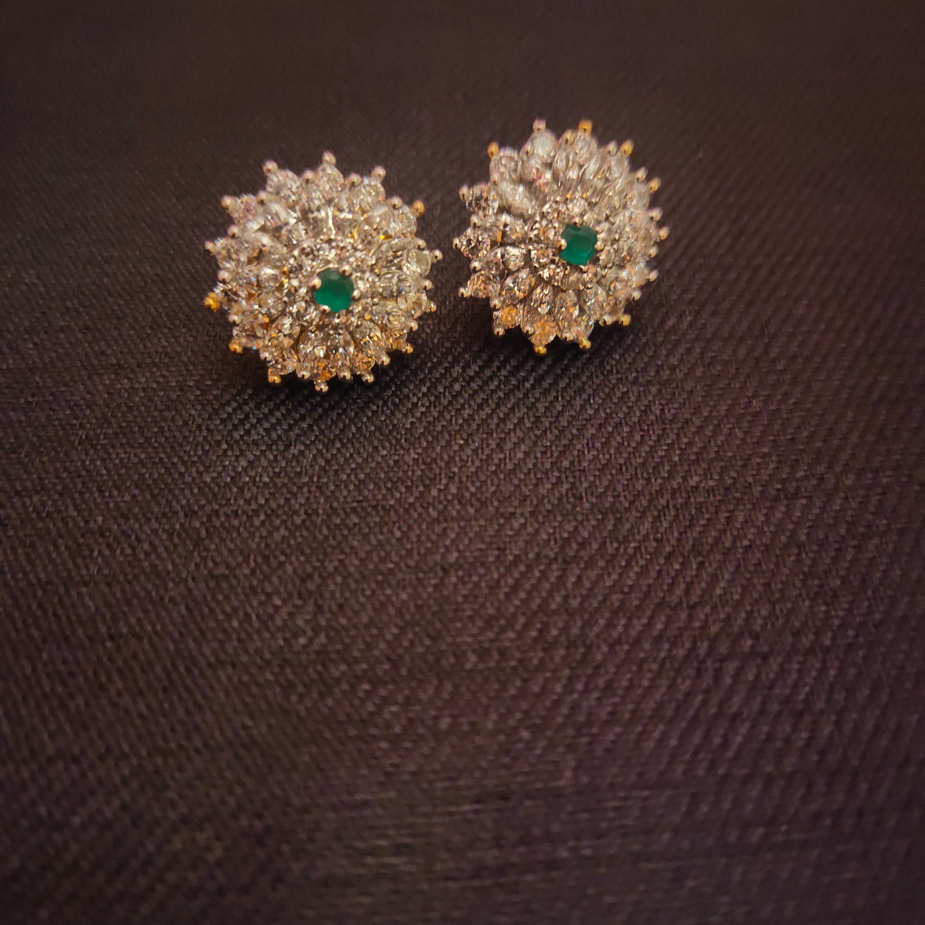 Classy American Diamond Stud Earrings - Shine Like a Star