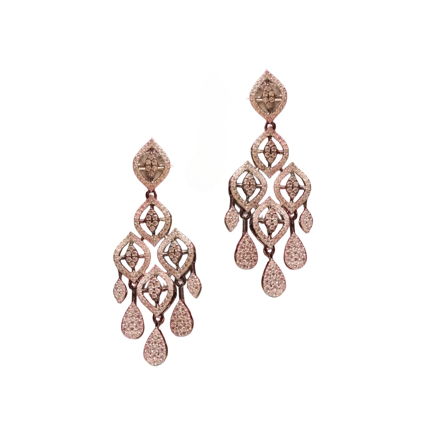 "Dazzle with Luxury: Adorn Your Ears with Asp Fashion Jewellery's Exquisite American Diamond Chandelier Earrings"