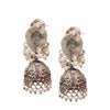 "Shimmering Elegance: Unveiling the Allure of Oxidized Jermon Silver Jhumka Earrings by Asp Fashion Jewellery"