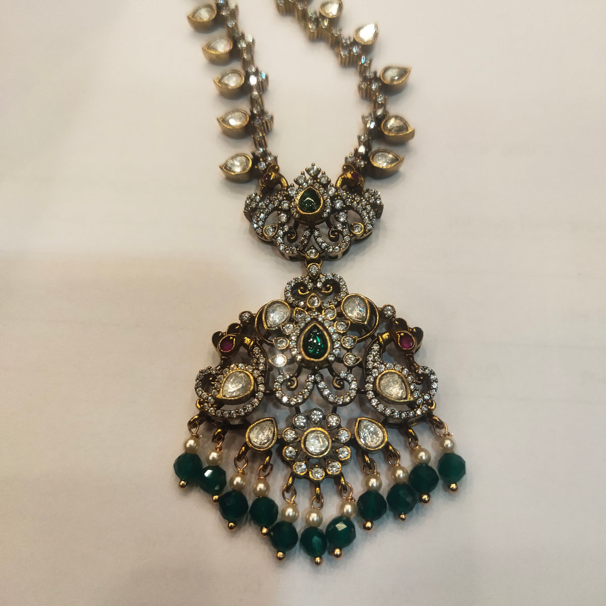 Asp Victorian Zircon Necklace Set