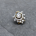 Asp Rhodium-Gold Plated Zircon Nose Pin - No Piercing Needed