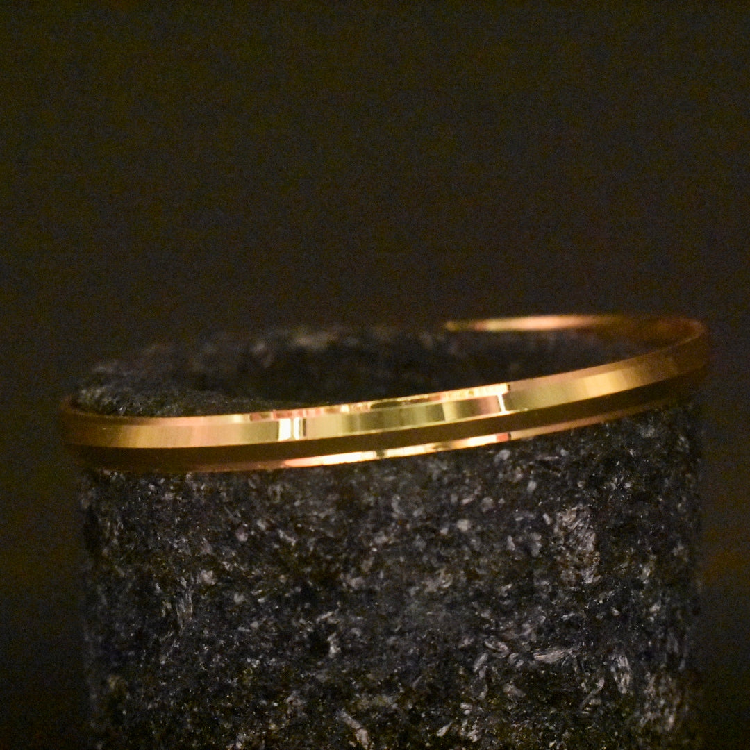 Premium Punjabi Gold Plated Kada for Men - Traditional Indian Bracelet