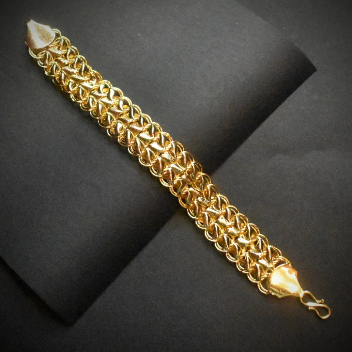 24k Gold Plated ASP Heavy Men's Bracelet