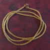 24K Gold-Plated Fine Link Chain with S-Hook
