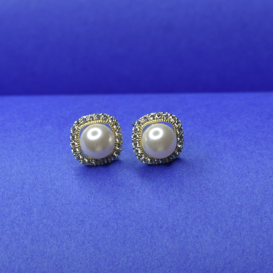 "Shine Bright with Asp Fashion: Trendy Zirconia Studs and Pearls Earrings Collection"