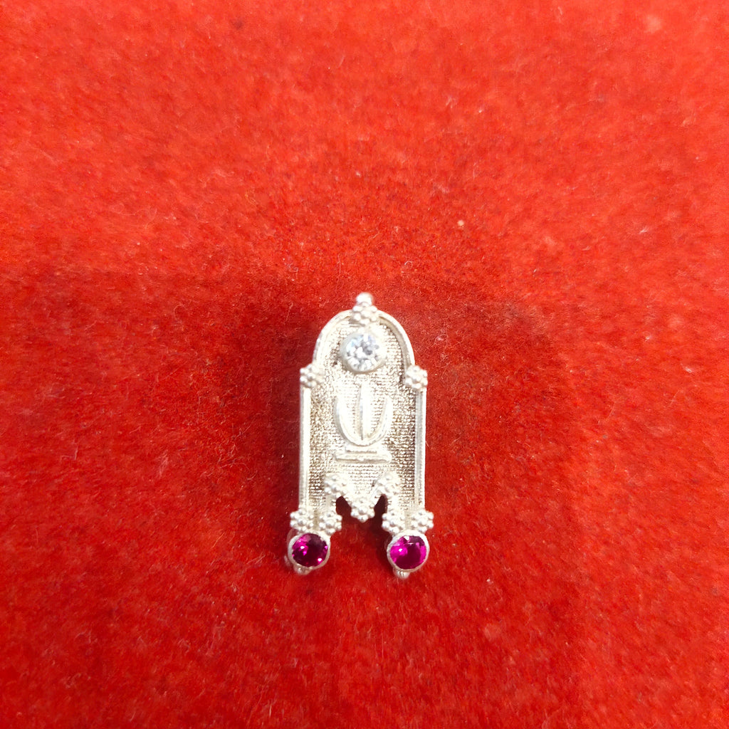 Silver Arch Pustal Mangalsutra Pendant