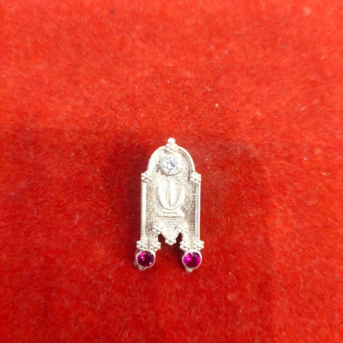 Silver Arch Pustal Mangalsutra Pendant