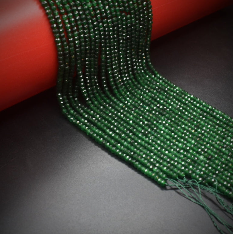 Emerald Onyx Beads - Green Gemstone Strands for Jewelry