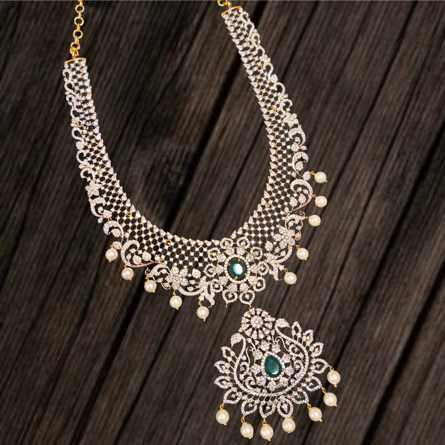 American Diamond Middle Haram By Asp Fashion Jewellery