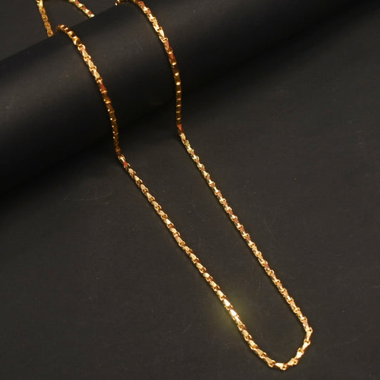 24 Inch Panchloha 2mm Bulb Chain - Anti-Tarnish Five Metal Unisex Necklace for Spiritual Wellness 631268178195