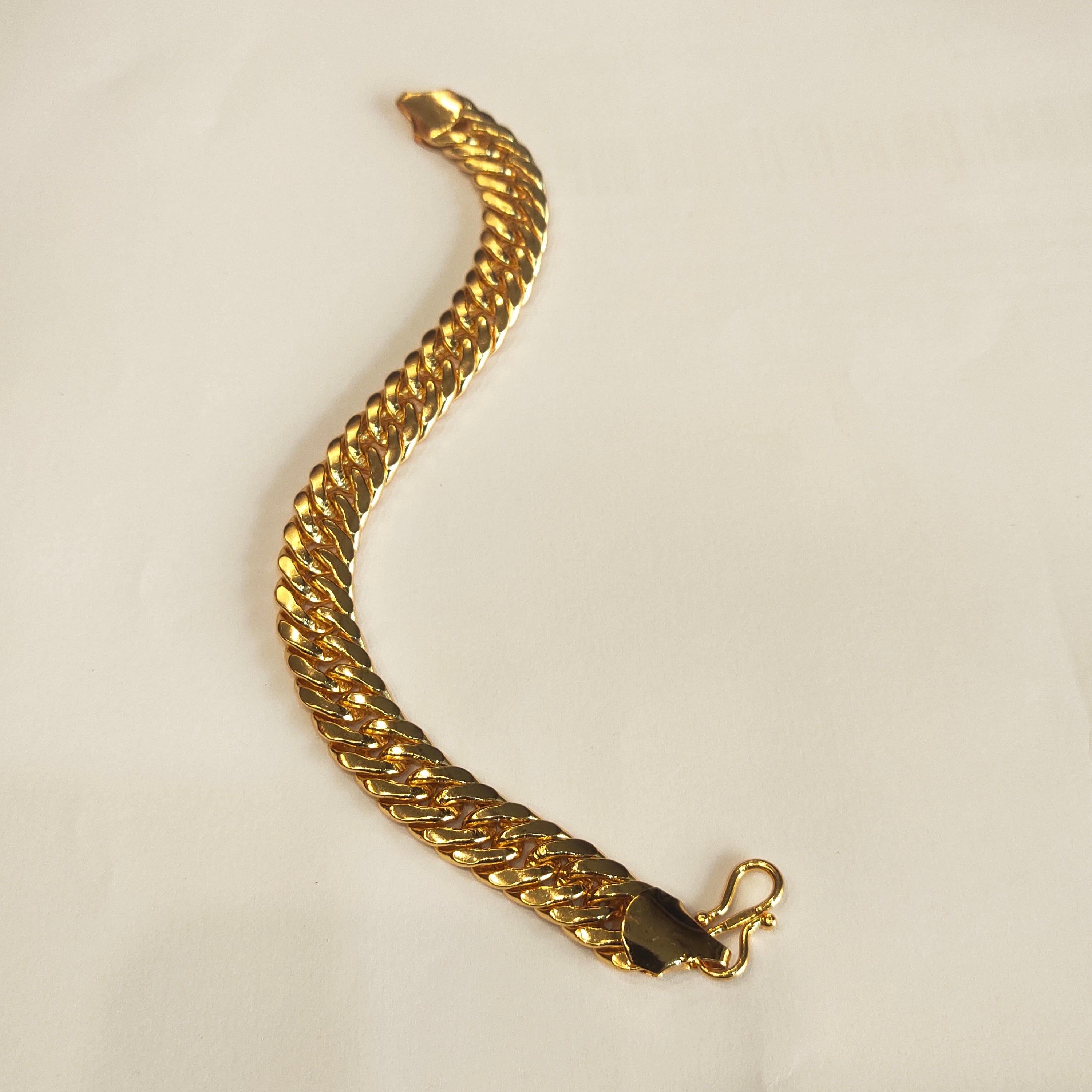 ASP 24K Gold Plated Cuban Men's Bracelet - Gilded Glory Collection