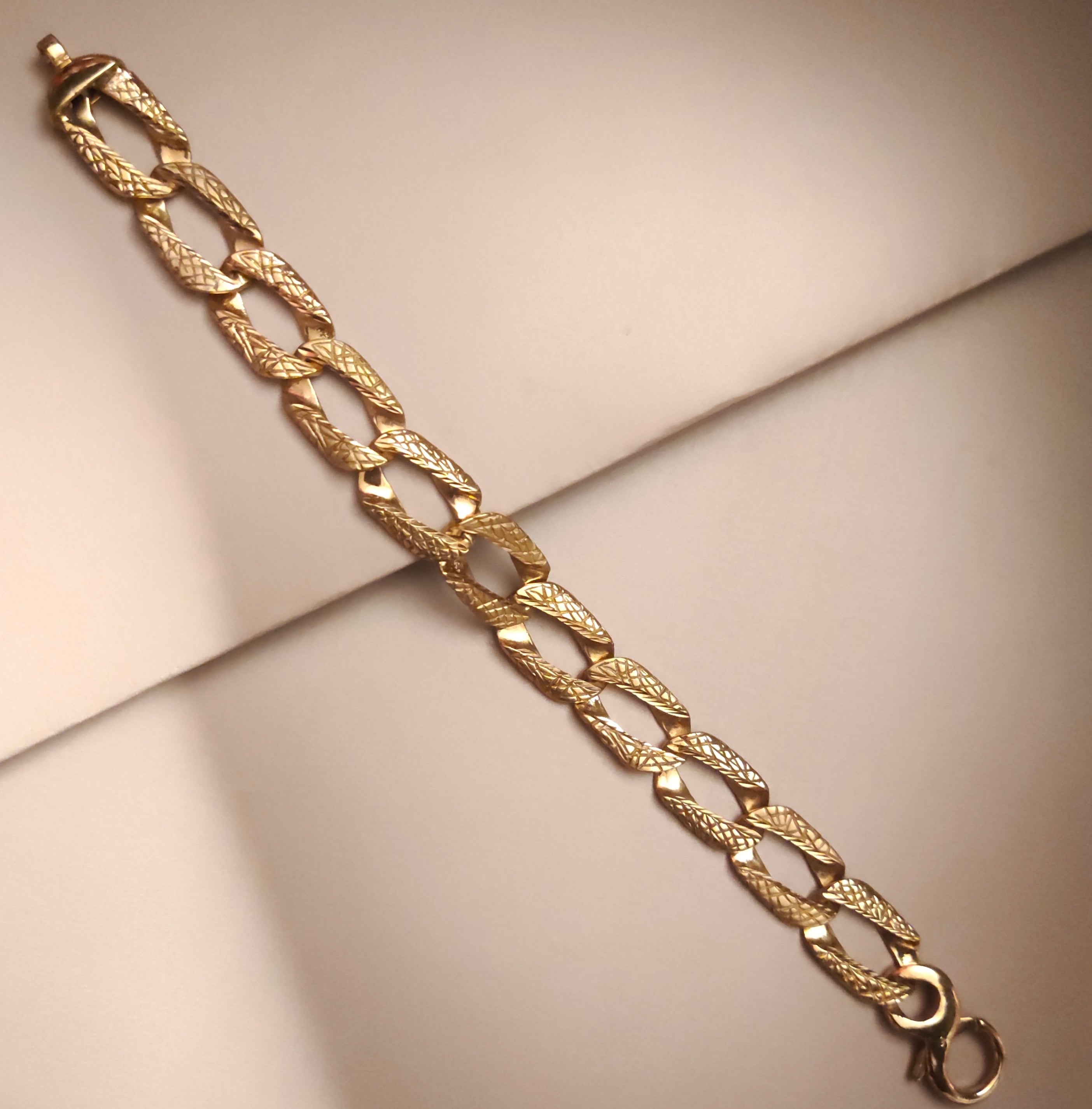 ASP Gold Plated Cuban Bracelet - Gleaming Elegance Collection