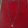 Double Strand Black Bead Mangalsutra with Emerald-Cut CZ Pendant
