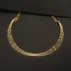 925 Silver Double Tone Gold Rhodium Blossom Kantey Necklace - Dual Finish Jewelry