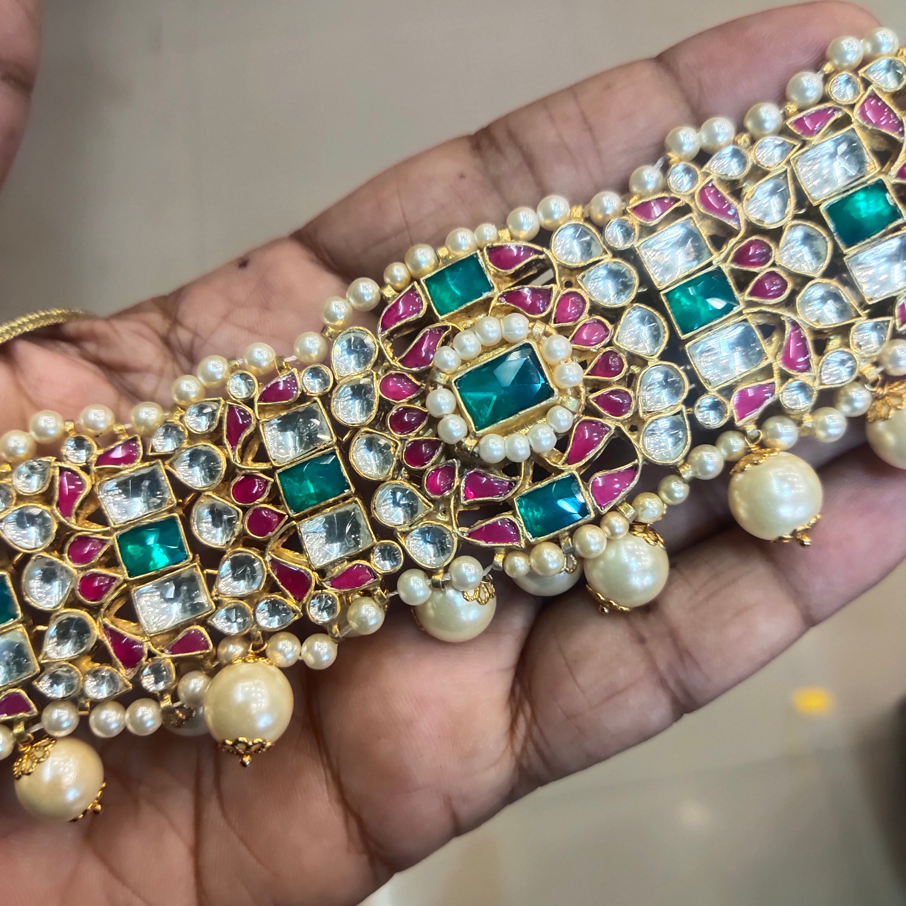 Pachi Kundan Choker - 24K Gold Plated Traditional Necklace