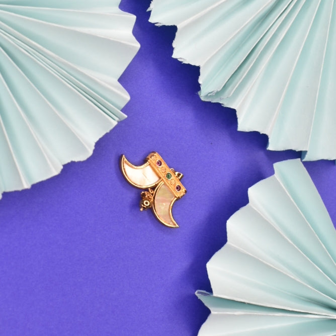 Adorable CZ Puligoru Locket for Kids - 24K Gold Plated 8 Grams