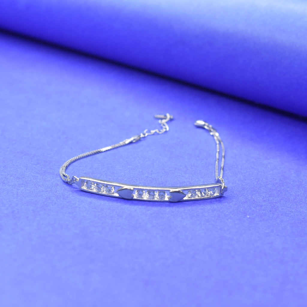 925 Silver Bracelet for Women - Trendy College Style