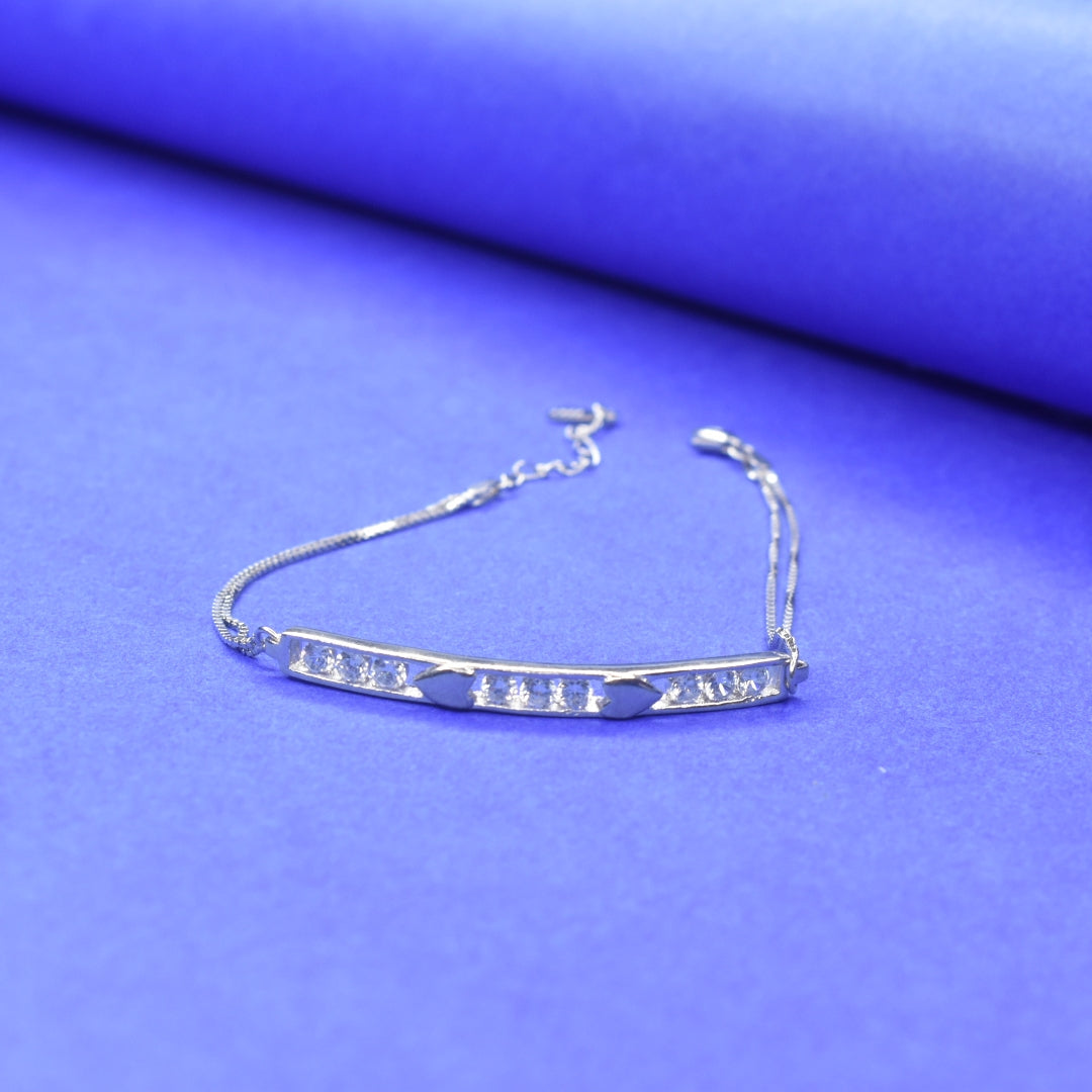 925 Silver Bracelet for Women - Trendy College Style