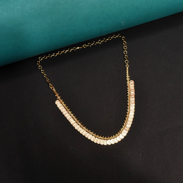 Asp 24 K Gold Plated Simple Kasu Mala