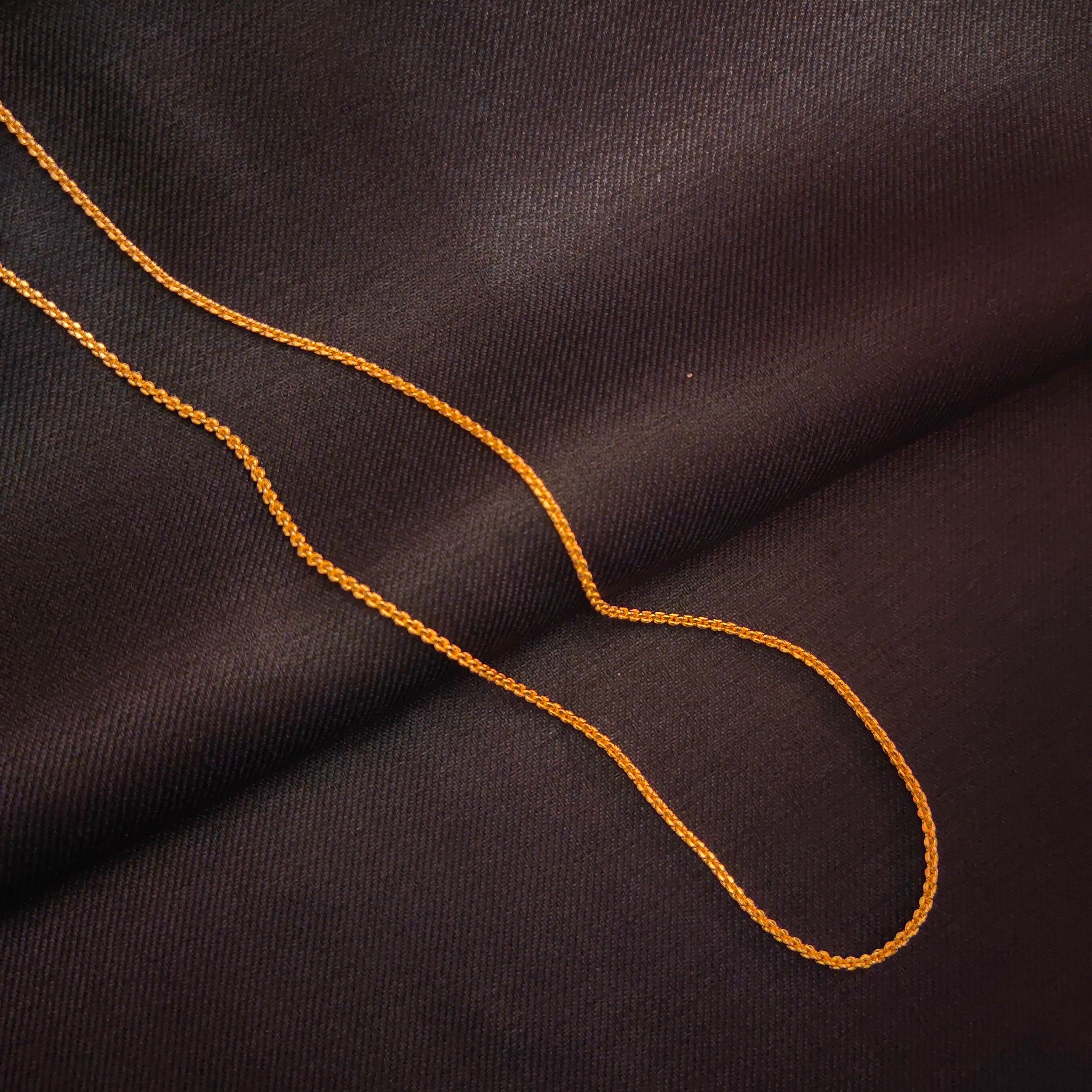 24 Inch Thin 24K Gold Plated Chain - Elegant Unisex Necklace for Everyday Wear