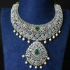 "Shine Bright: The Stunning Gj Polished American Diamond Necklace by ASP Fashion Jewellery"