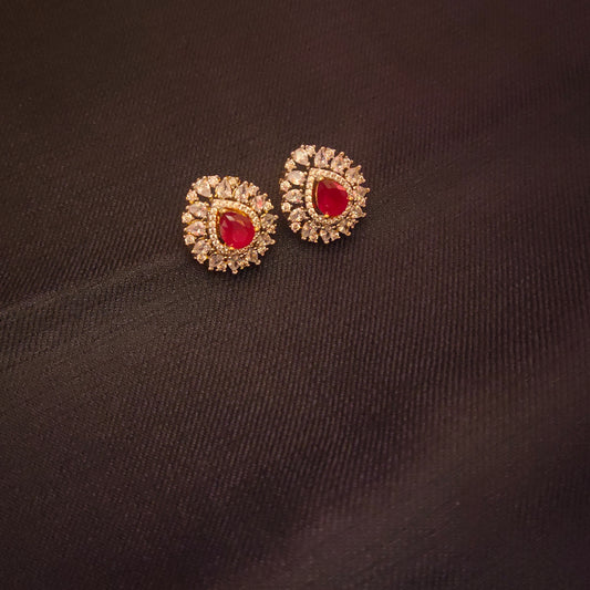 "Dazzle in Elegance: Explore Asp Fashion Jewellery's Classy American Diamonds Studs Earrings"