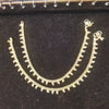 Panchaloha Gold Anklet with Crescent Leaf Charms | 10 Inch Payal