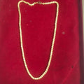 PanchLoha Omega Flat Cut Chain Necklace - Unisex Gold Plated