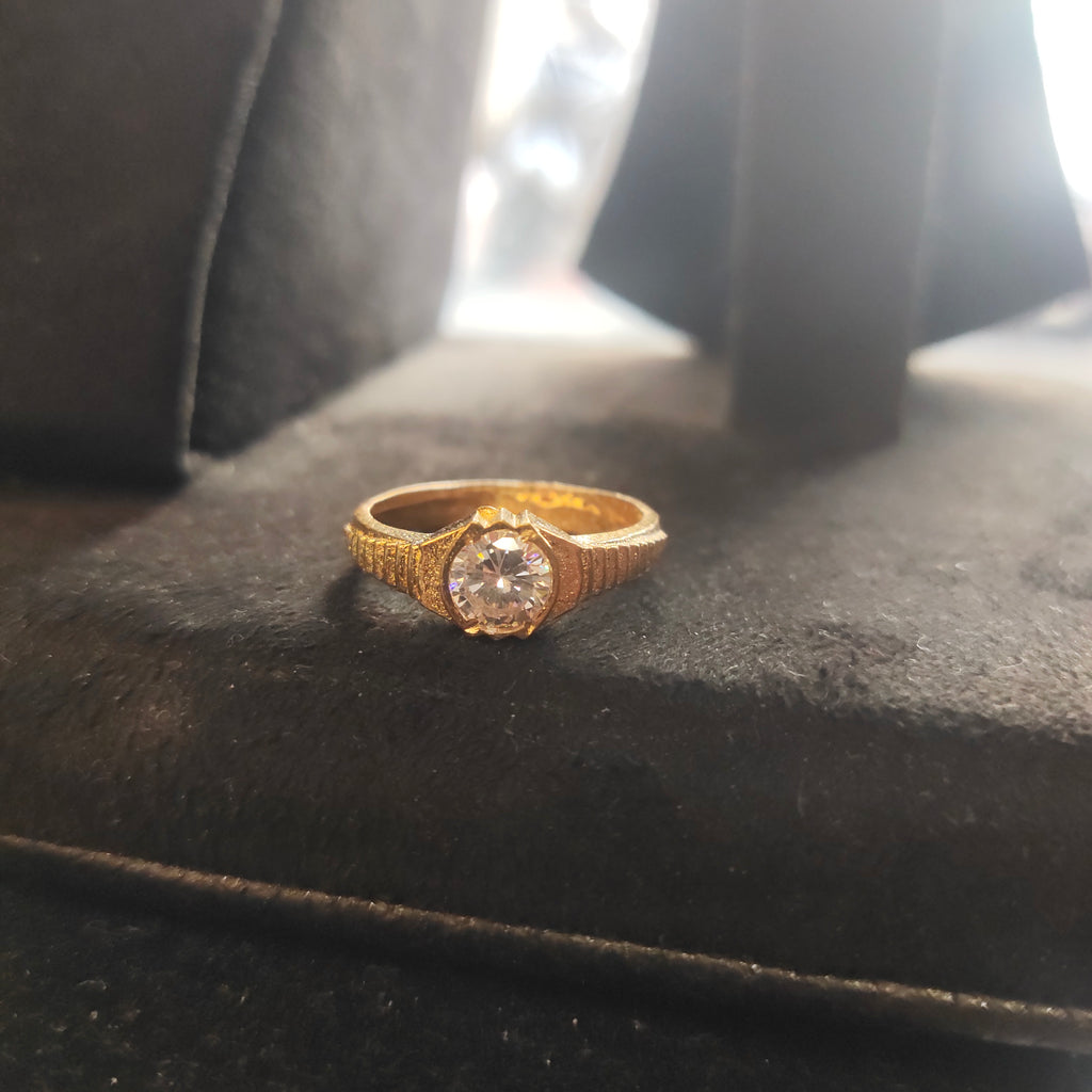 White Zircon Panchloha Ring - Unisex Anti-Tarnish