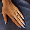 "Sparkle and Shine: Exquisite 925 Silver Zircon Ring for Stylish Women"