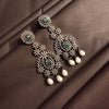 "Timeless Elegance: Victorian-inspired Green American Diamond Earrings by ASP Fashion Jewellery"