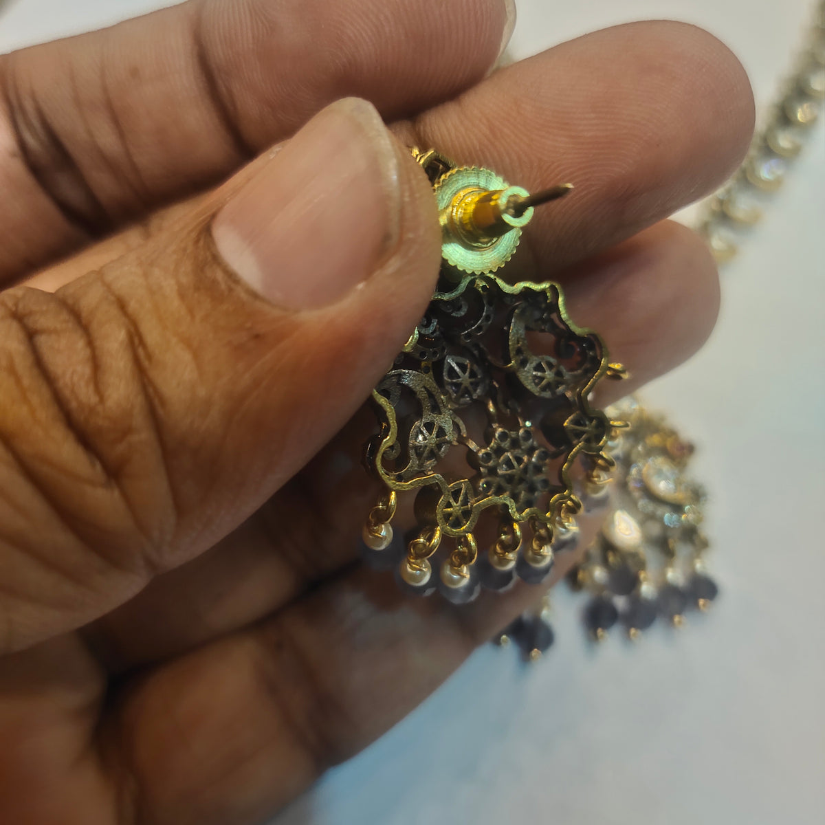 Asp Victorian Zircon Necklace Set