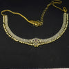 Elegant Floral Zircon 24K Gold Plate Designer Vaddanam