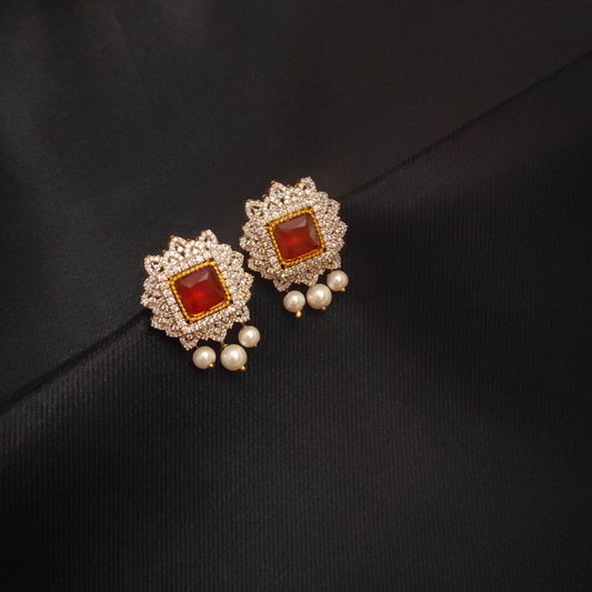 "Dazzle in Elegance: Discover Asp Fashion Jewellery's Classy American Diamond Studs Earrings"