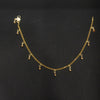 24K Gold Plated Simple Design Anklets - 10 Inches