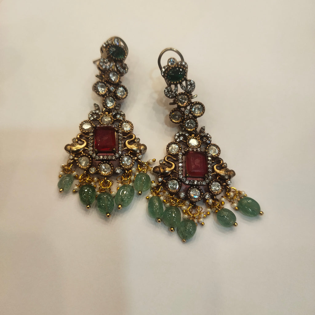 Asp Victorian Polki Necklace Set