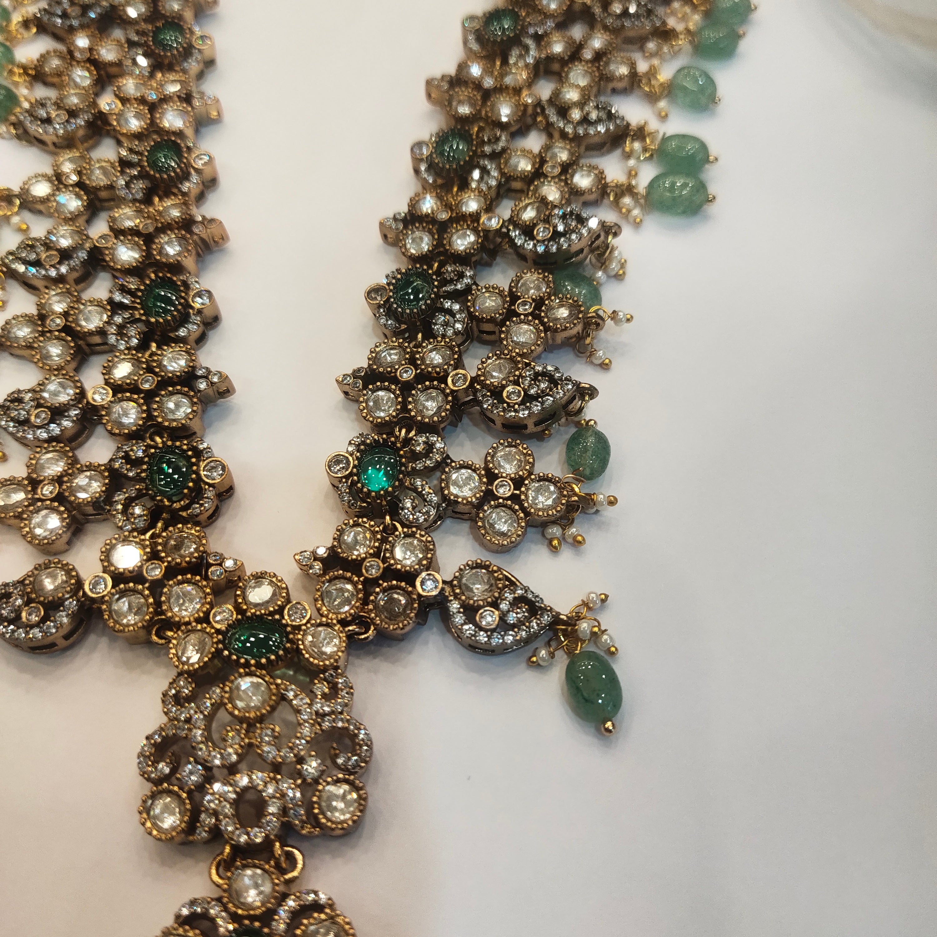 Asp Victorian Polki Necklace Set