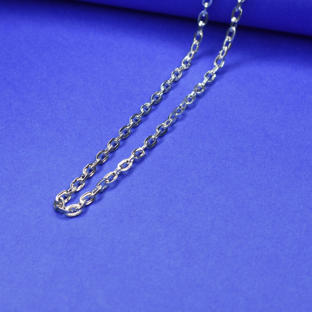 "Dapper and Durable: The Ultimate Pure Silver Chain for Men"