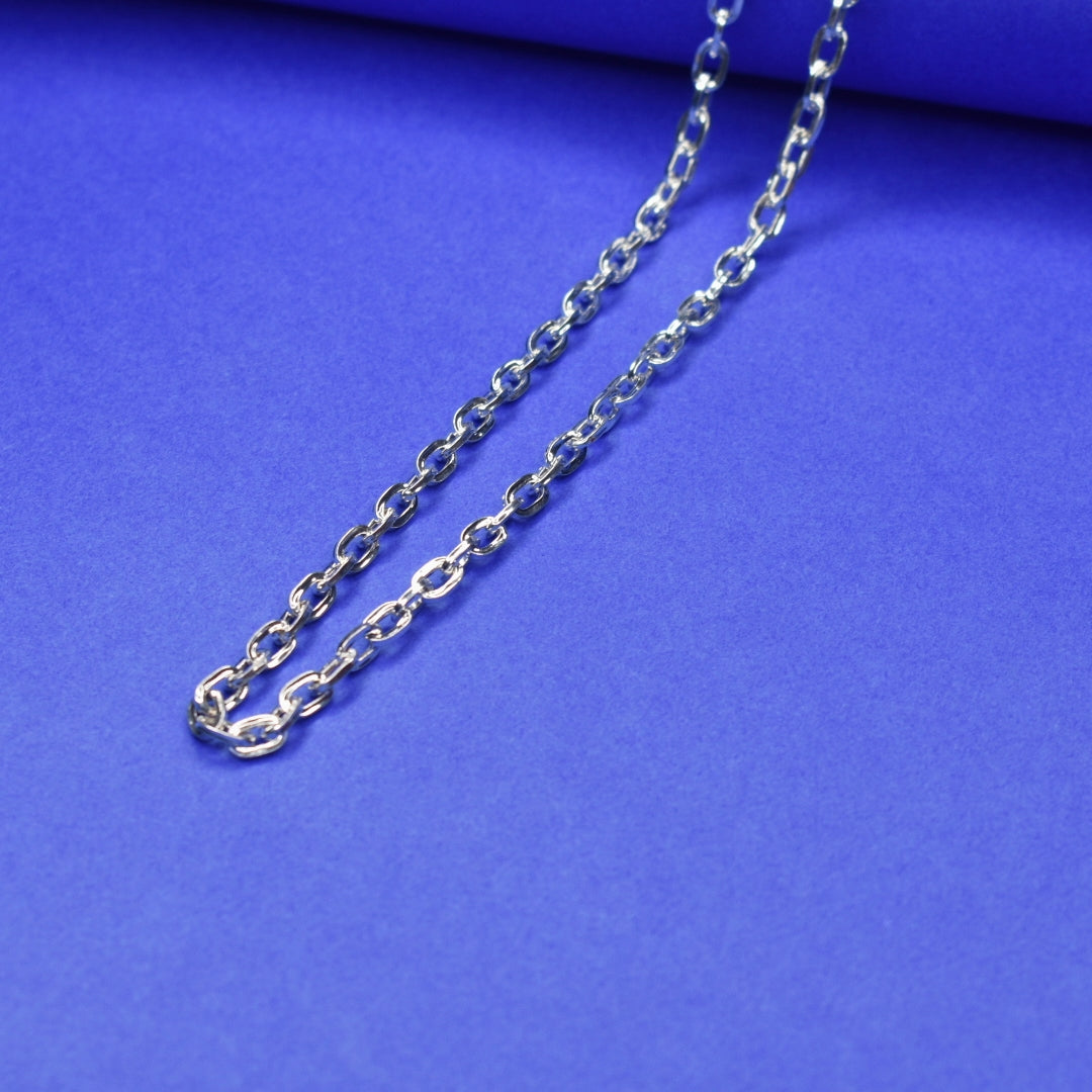 92.5 Sterling Silver Chain for Men & Boys - 20 Inch Lightweight (12g)