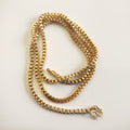 24K Gold Plated One Gram Chain for Women - 24 Inches | Box Chain Design